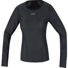 Water Repellent Underwear Gore Bike Wear Windstopper Thermo L/S Base Layer Women - Black