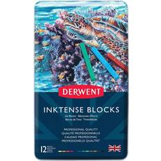 Water Based Aquarelle Pencils Derwent Inktense Blocks Tin of 12