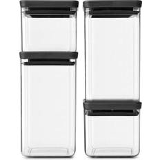 Brabantia Tasty+ Square Kitchen Container 4pcs