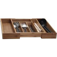 Brown Cutlery Trays Excellent Houseware Adjustable Bamboo Cutlery Tray