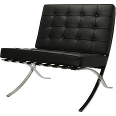 Knoll Barcelona Leather Lounge Chair 85