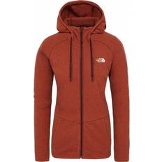 The North Face Mezzaluna Full Zip Hoodie - Picante Red Stripe