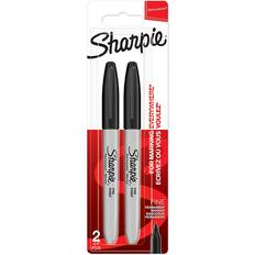 Black Pencils Sharpie Fine Tip Permanent Markers 1mm Black 2 Pack