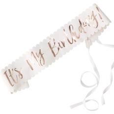 Paper Sashes Ginger Ray Sash Its My Birthday Pink/Rose Gold