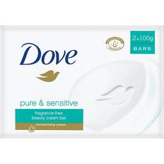 Dove Aluminium Free Toiletries Dove Pure & Sensitive Beauty Cream Bar 100g 2-pack