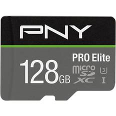 128 GB - microSDXC Memory Cards & USB Flash Drives PNY Pro Elite microSDXC Class 10 UHS-I U3 V30 A1 100/90MB/s 128GB +Adapter