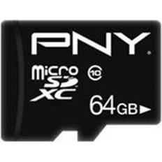 64 GB - USB-A Memory Cards & USB Flash Drives PNY Performance Plus microSDXC Class 10 64GB +Adapter