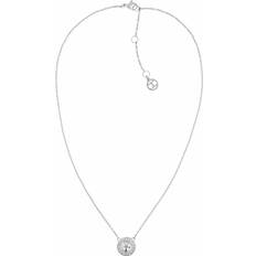 Tommy Hilfiger Stud Necklace - Silver/White