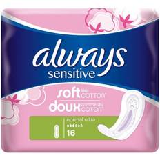 Softening Menstrual Pads Always Sensitive Normal Ultra 16-pack