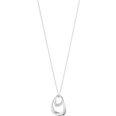 Georg Jensen Offspring Large Pendant Necklace - Silver/Diamonds