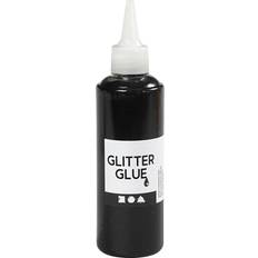 Black Glitter Glue Creotime Glitter Glue Black 118ml