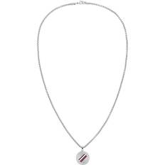 Tommy Hilfiger Circle Logo Necklace - Silver