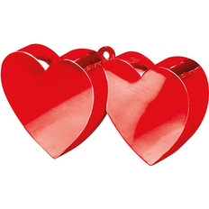 Red Balloon Weights Amscan Balloon Weight Double Heart Red
