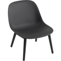Grey Lounge Chairs Muuto Fiber Wood Base Lounge Chair 74.4cm