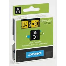 Dymo Labeling Tapes Dymo Label Cassette D1 Black on Yellow 1.2cmx7m