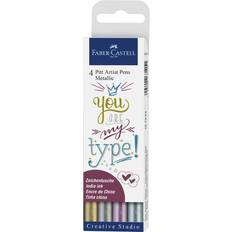 Faber-Castell Pitt Artist Pen Metallic 4-pack