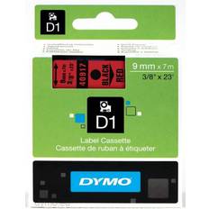 Red Labeling Tapes Dymo Label Cassette D1 Black on Red 0.9cmx7m