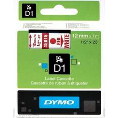 Dymo Labeling Tapes Dymo Label Cassette D1 Red on White