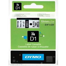 Dymo Labeling Tapes Dymo Label Cassette D1 Black on White 1.9cmx7m