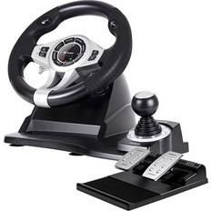 Tracer Roadster 4 in 1 Steering Wheel and Pedal Set (Black)