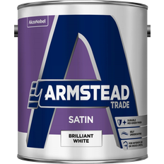 Armstead Trade Satin Metal Paint, Wood Paint Brilliant White 2.5L