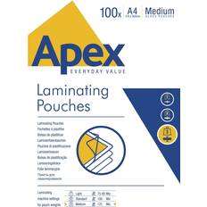 Fellowes Apex A4 Medium Laminating Pouches 100-pack