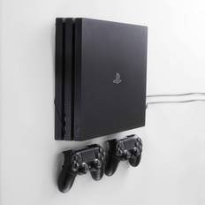 Floating Grip PS4 Pro Console and Controllers Wall Mount - Black