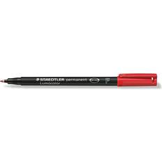 Red Textile Pen Staedtler Lumocolor Permanent Pen F 318 Red 0.6mm