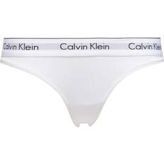 White Knickers Calvin Klein Modern Cotton Thong - White