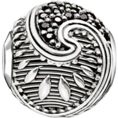 Thomas Sabo Bead Maori Charm - Silver/Black