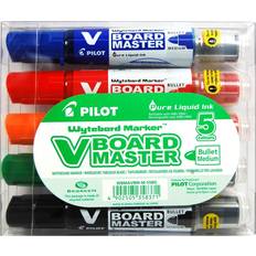 Water Based Pencils Pilot V Board Master Whiteboard Markers Fine Bullet Tip 5-pack