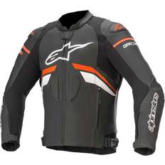Motorcycle Jackets Alpinestars GP Plus R V3 Leather Jacket Black/Neon-Red/White Man