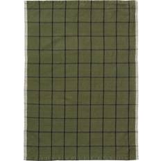 Checkered Towels Ferm Living Hale Kitchen Towel Green (70x50cm)