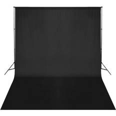 vidaXL Backdrop Support System 500x300cm Black