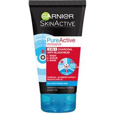 Garnier Skin Active Pure Active Intensive 3 in 1 Charcoal Anti-Blackhead Wash 150ml