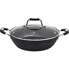 Ceramic Hob Shallow Casseroles Scoville Neverstick with lid 2.3 L 28 cm