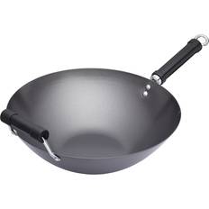 Dishwasher Safe Wok Pans KitchenCraft World of Flavours Oriental 36 cm