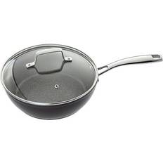 Dishwasher Safe Saute Pans Stellar Rocktanium with lid 24 cm