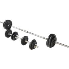 Barbell Sets Viavito Cast Iron Barbell and Dumbbell Weight Set 50kg