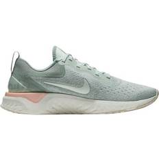 Silver - Women Running Shoes Nike Odyssey React W - Light Silver/Mica Green/Crimson Tint/Sail