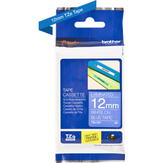 Brother P-Touch Labelling Tape White on Blue