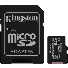 Kingston Canvas Select Plus microSDXC Class 10 UHS-I U1 V10 A1 100MB/s 64GB +Adapter (2-pack)