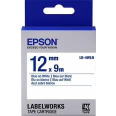 Blue Labeling Tapes Epson LabelWorks Blue on White