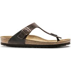 Thong Sandals Birkenstock Gizeh Oiled Leather - Habana