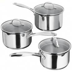 Stainless Steel Cookware Stellar 7000 Draining Cookware Set with lid 3 Parts