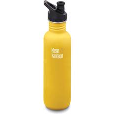 Green Water Bottles klean-kanteen Classic with Sport Cap Water Bottle 0.8L