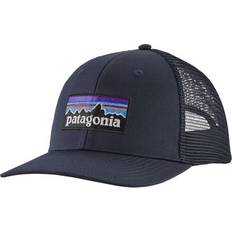 Patagonia Men Headgear Patagonia P-6 Logo Trucker Hat - Navy Blue