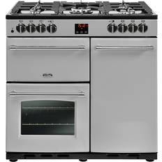 90cm - Silver Gas Cookers Belling Farmhouse 90DFT Silver