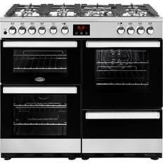 100cm - Timer Cookers Belling Cookcentre 100DF Black, Silver