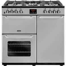 90cm - Silver Gas Cookers Belling Sandringham 90DF Silver